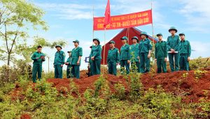 Trung đội tự vệ TTYT hoàn thành xuất sắc đợt ra quân huấn luyện 2017