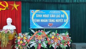TRUNG TÂM Y TẾ HUYỆN VĂN CHẤN TỔ CHỨC SINH HOẠT CÂU LẠC BỘ PHÒNG CHỐNG BỆNH TĂNG HUYẾT ÁP