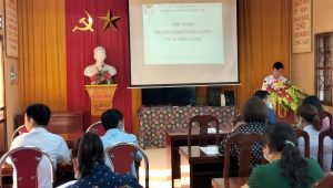 Trung tâm Y tế Văn Chấn tổ chức tập huấn truyền thông tăng cường tỷ lệ tiêm chủng