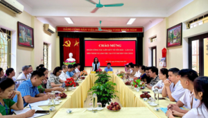 Đoàn khảo sát liên Sở Y tế Lào Cai – Yên Bái khảo sát thực trạng công tác y tế chuẩn bị cho hợp nhất 2 tỉnh Lào Cai và Yên Bái tại Trung tâm Y tế huyện Văn Chấn