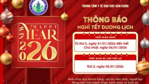 Trung Tâm Y Tế Khu Vực Văn Chấn Thông Báo Lịch Nghỉ Tết Dương Lịch Năm 2026