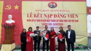 LỄ KẾT NẠP ĐẢNG VIÊN TẠI DI TÍCH LỊCH SỬ ĐÈO LŨNG LÔ